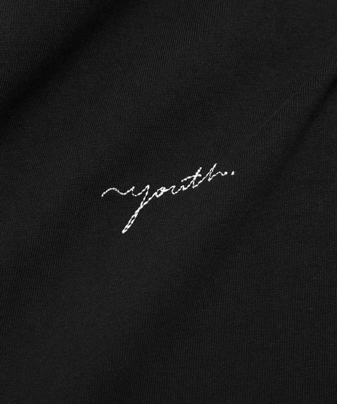 유스 로고 반팔 티셔츠 블랙 상품이미지5