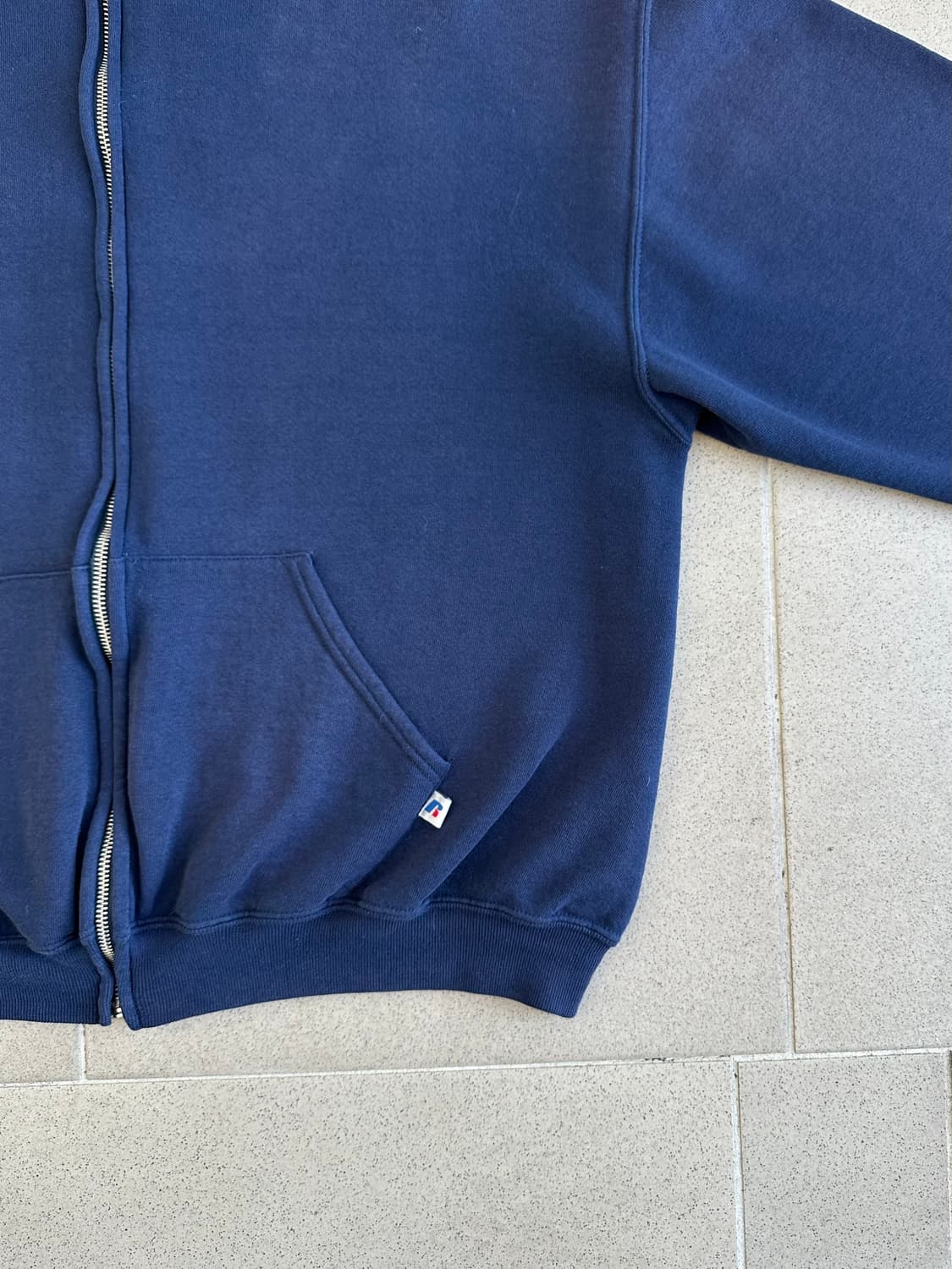 00s 빈티지 러셀 후드집업 네이비 XL 상품이미지3