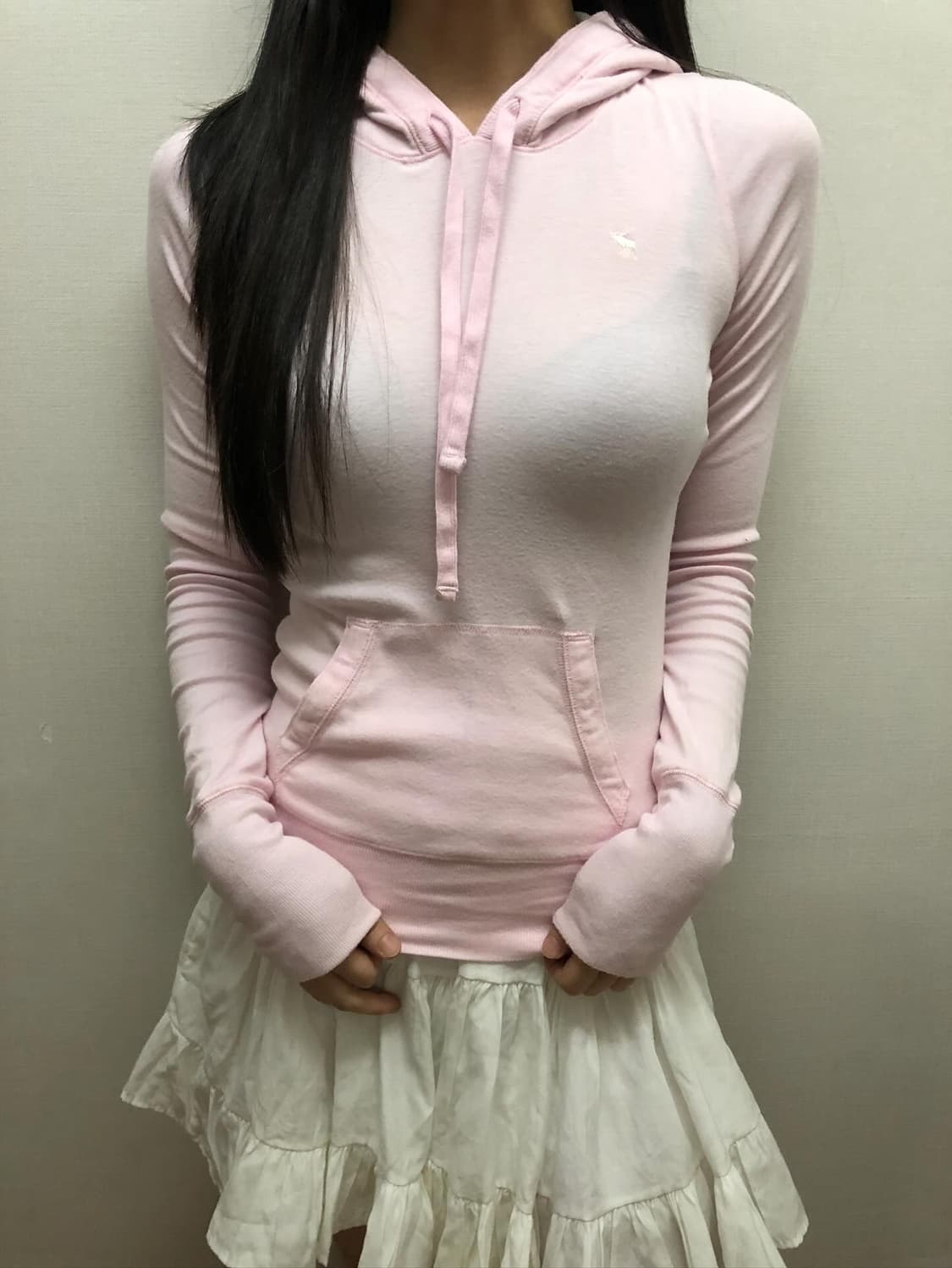 빈티지 아베크롬비 베이비핑크 후디 상품이미지5