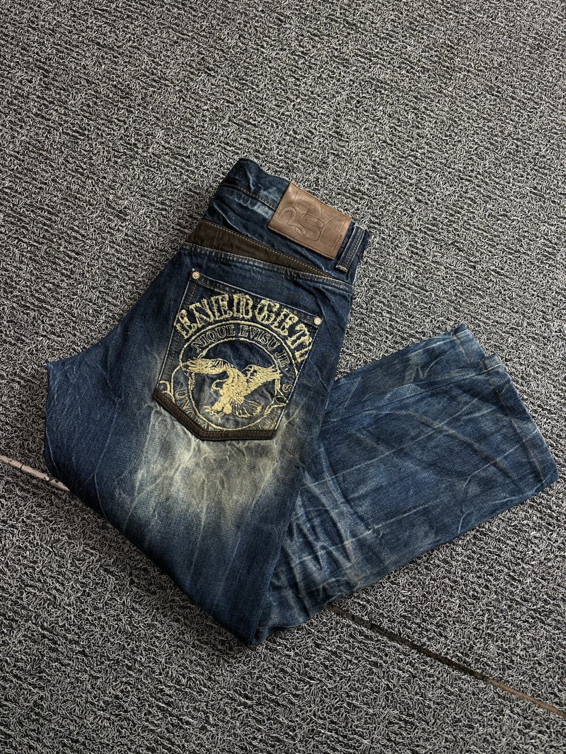 에비수 시그니처 와이드 데저트 워싱데님 팬츠 1680 상품이미지1