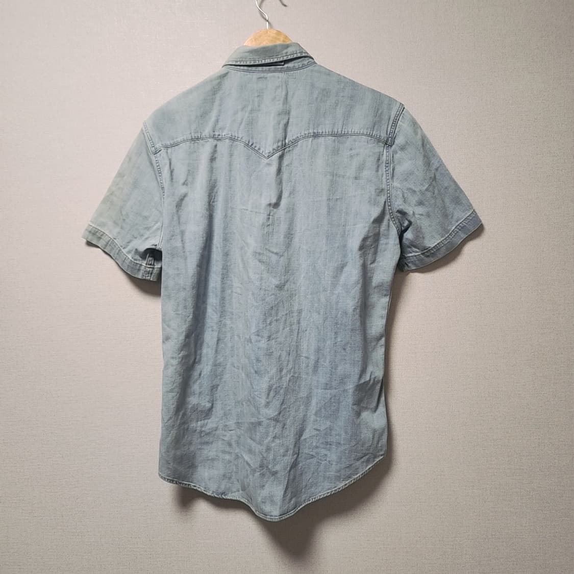 [L] 리바이스 웨스턴 반팔 데님 셔츠 텍있음 상품이미지2