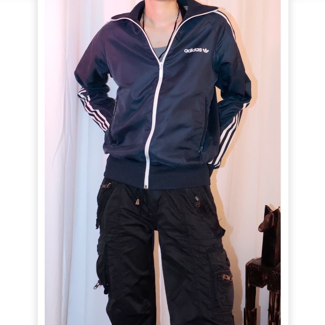 Adidas 3 Line Bomber Track Top 상품이미지3