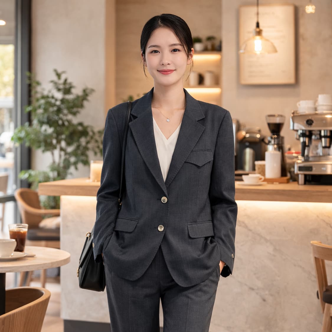 유네네 싱글 블레이저 자켓 상품이미지1