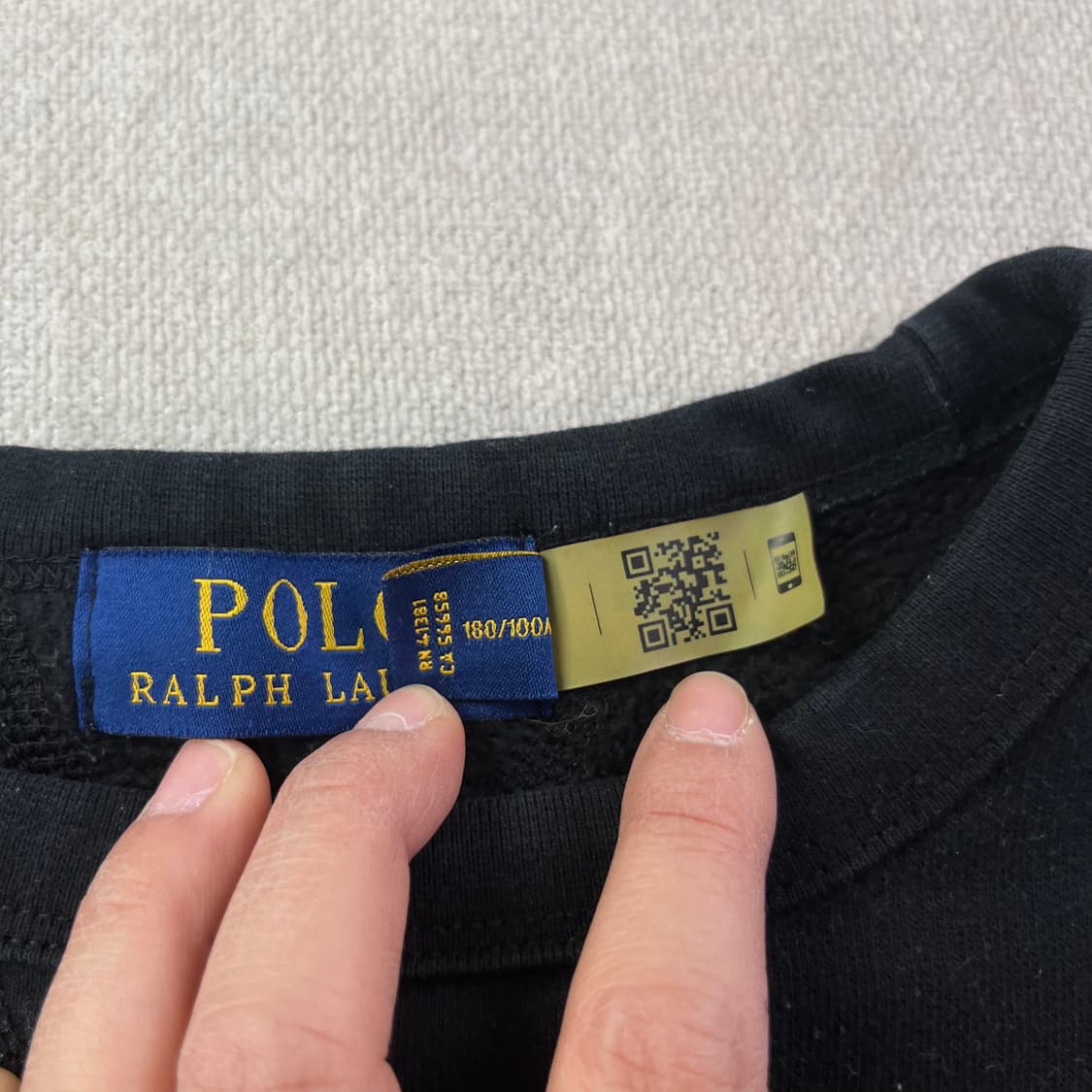 100 폴로 랄프로렌 신형라벨 스몰포니 맨투맨 상품이미지4