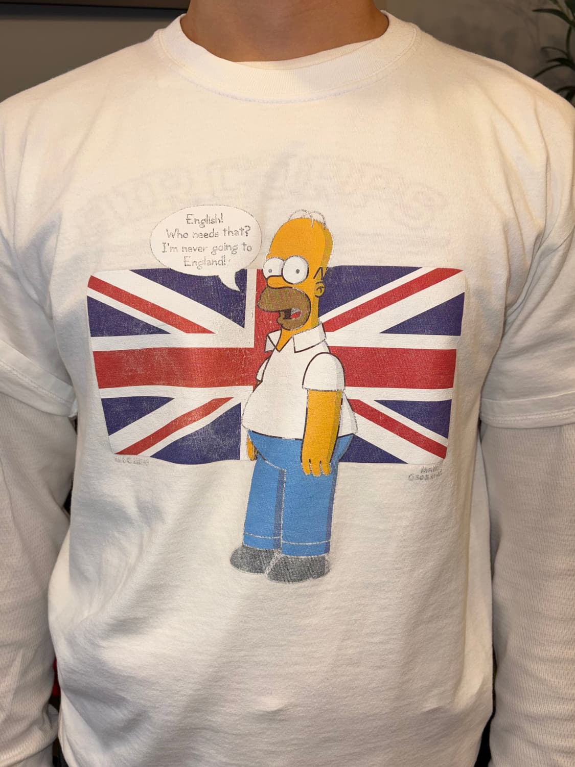 00‘s The Simpson Union Jack Homor print  상품이미지5