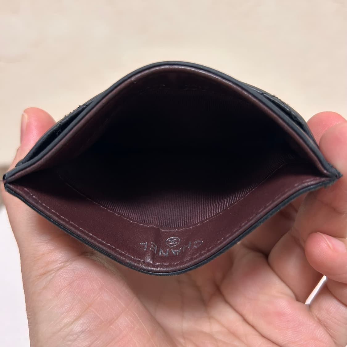 샤넬 캐비어 카드지갑 은장 블랙(풀박스/영수증포함) 상품이미지6