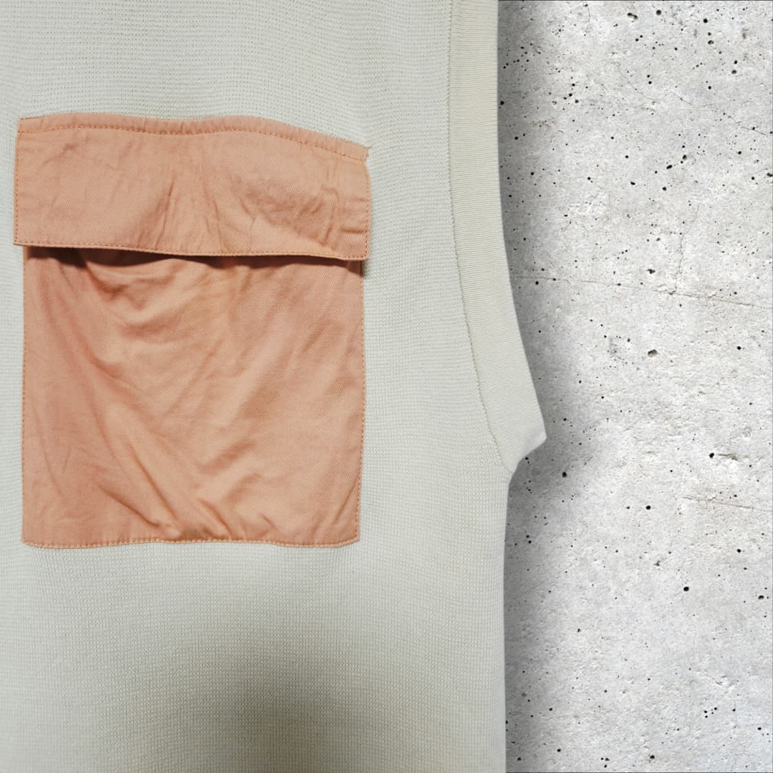 자라 포켓 배색 니트 조끼 (100/L) 상품이미지4