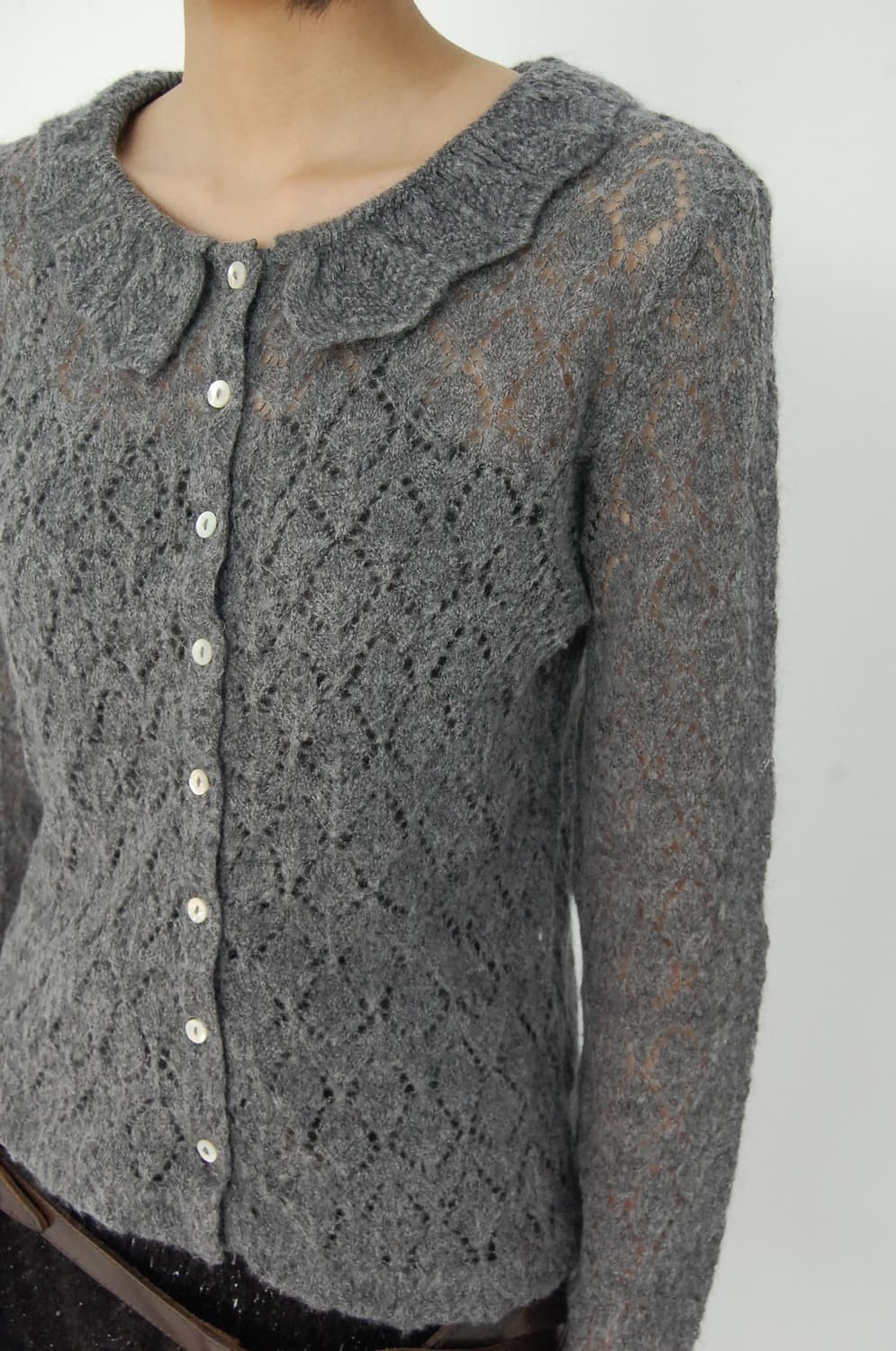 Agnes b crochet knit cardigan 상품이미지3