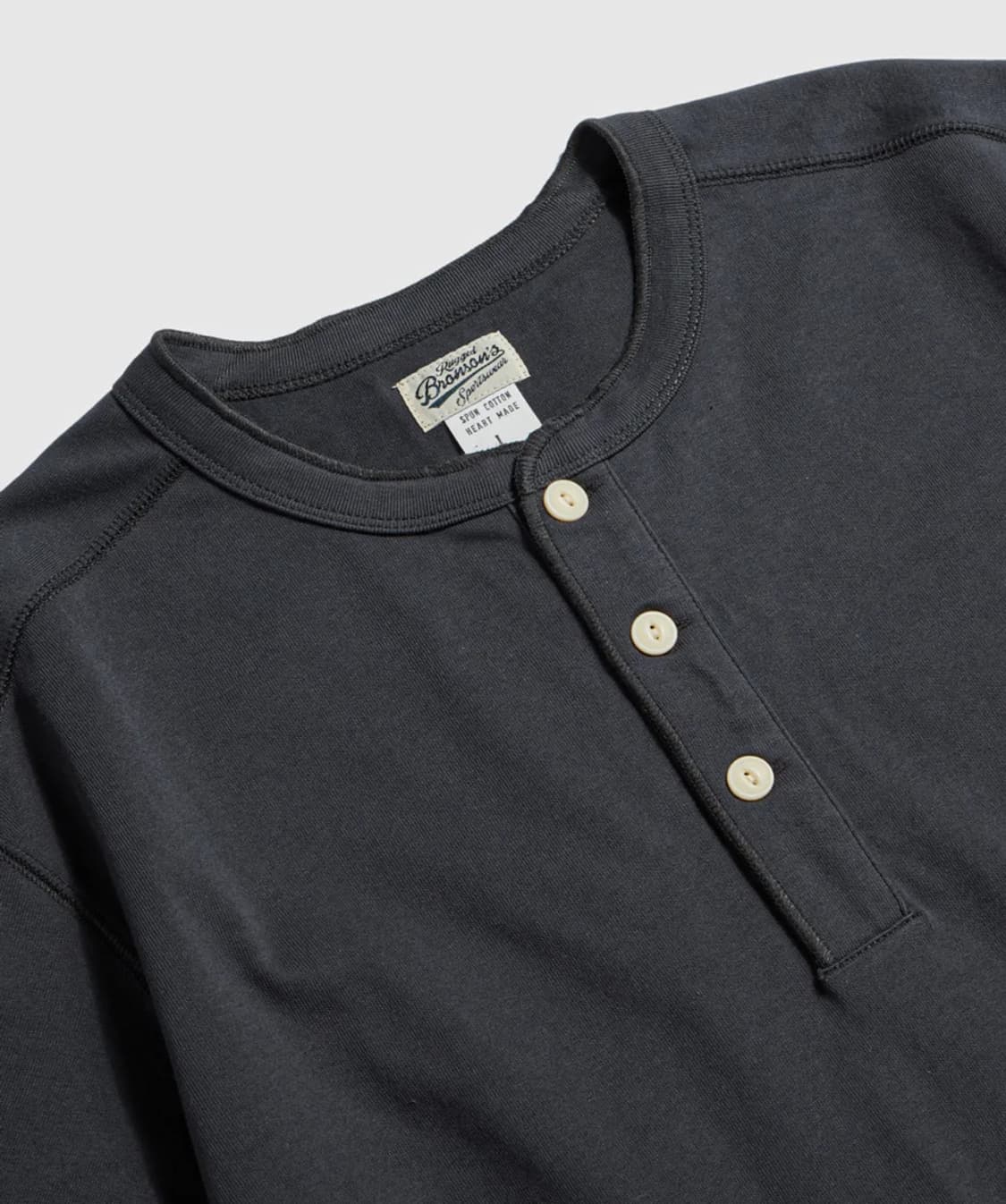 브론슨 10.6oz 코튼 헨리 반팔티 XXXL사이즈 (XL) 상품이미지3