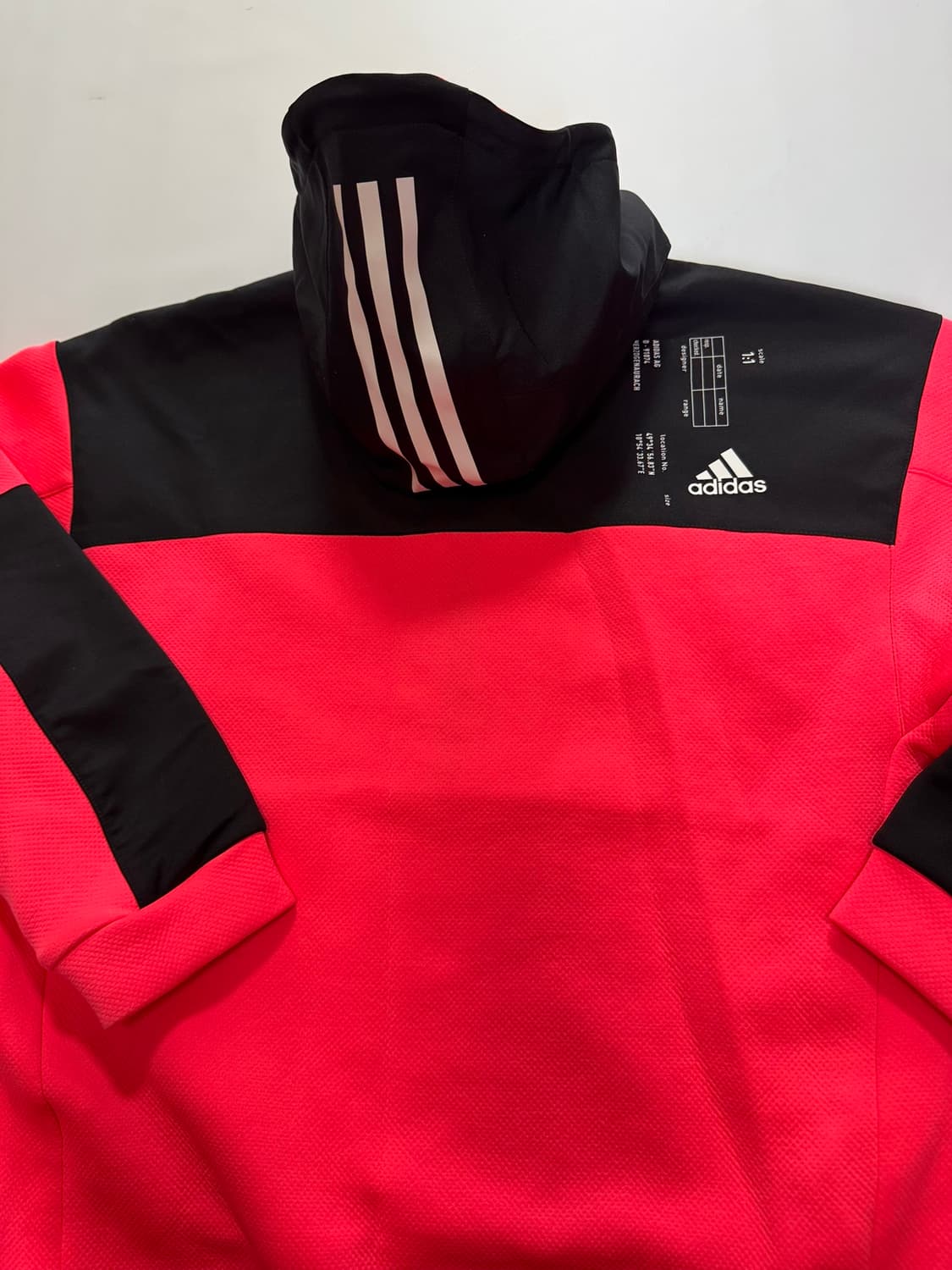 아디다스 반집업 아노락 후드 찐핑크 형광(M사이즈) 상품이미지8