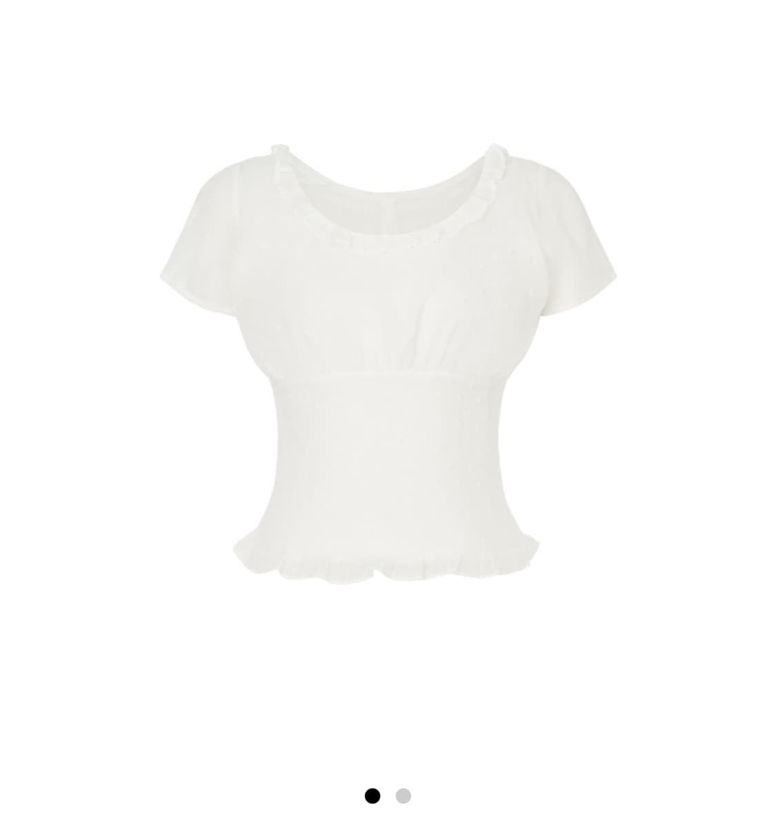 (새상품) 제니오 zaenio 애니 도트 쉬폰블라우스 L 상품이미지4