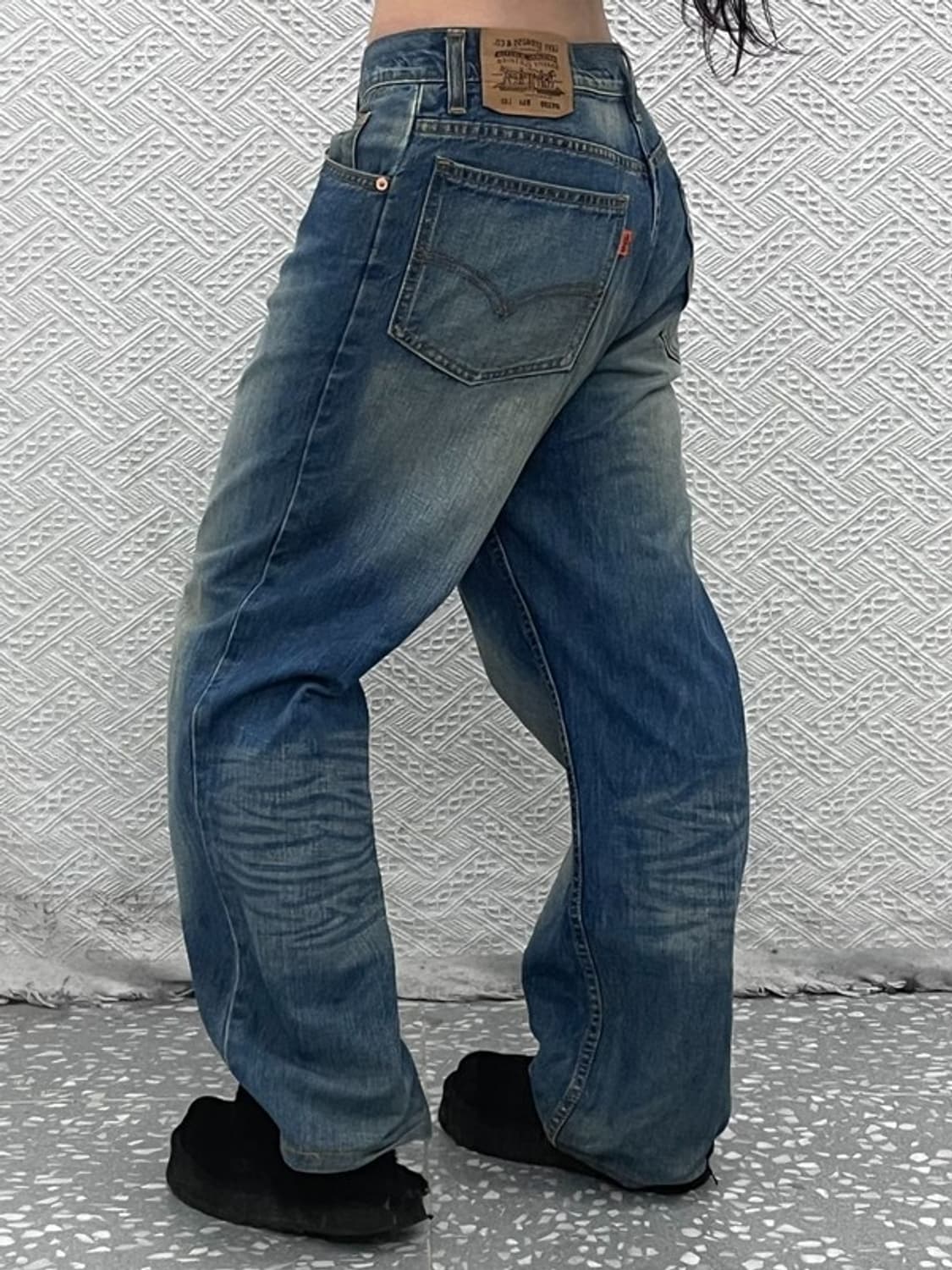 리바이스 OT220 빈티지 오렌지탭 워싱 데님팬츠 33인치 C07142 상품이미지1