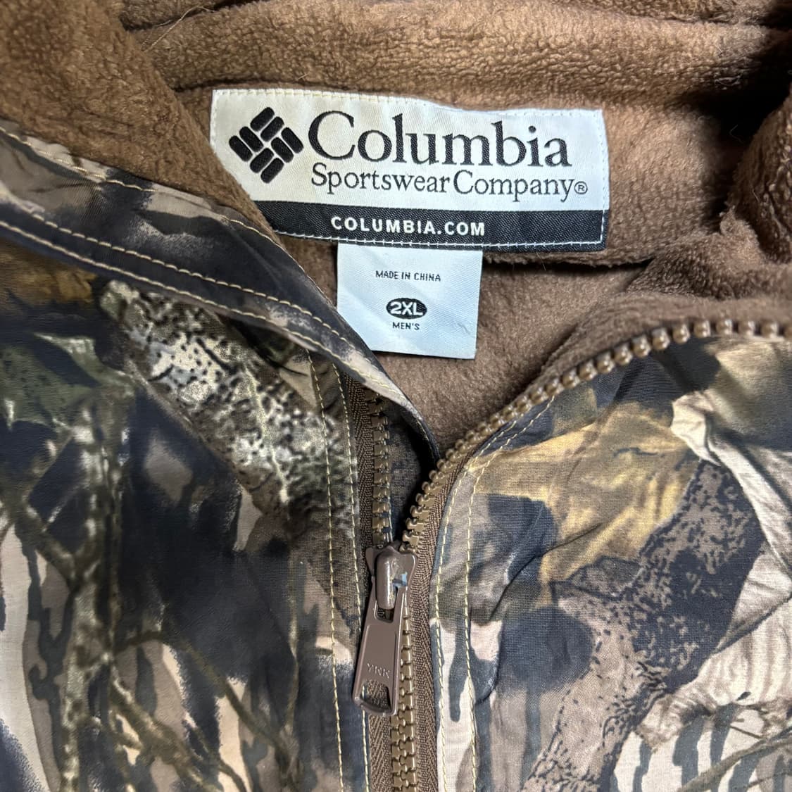 90s 콜롬비아 대대장 리얼트리 기모 점퍼 바람막이 트랙자켓  상품이미지2