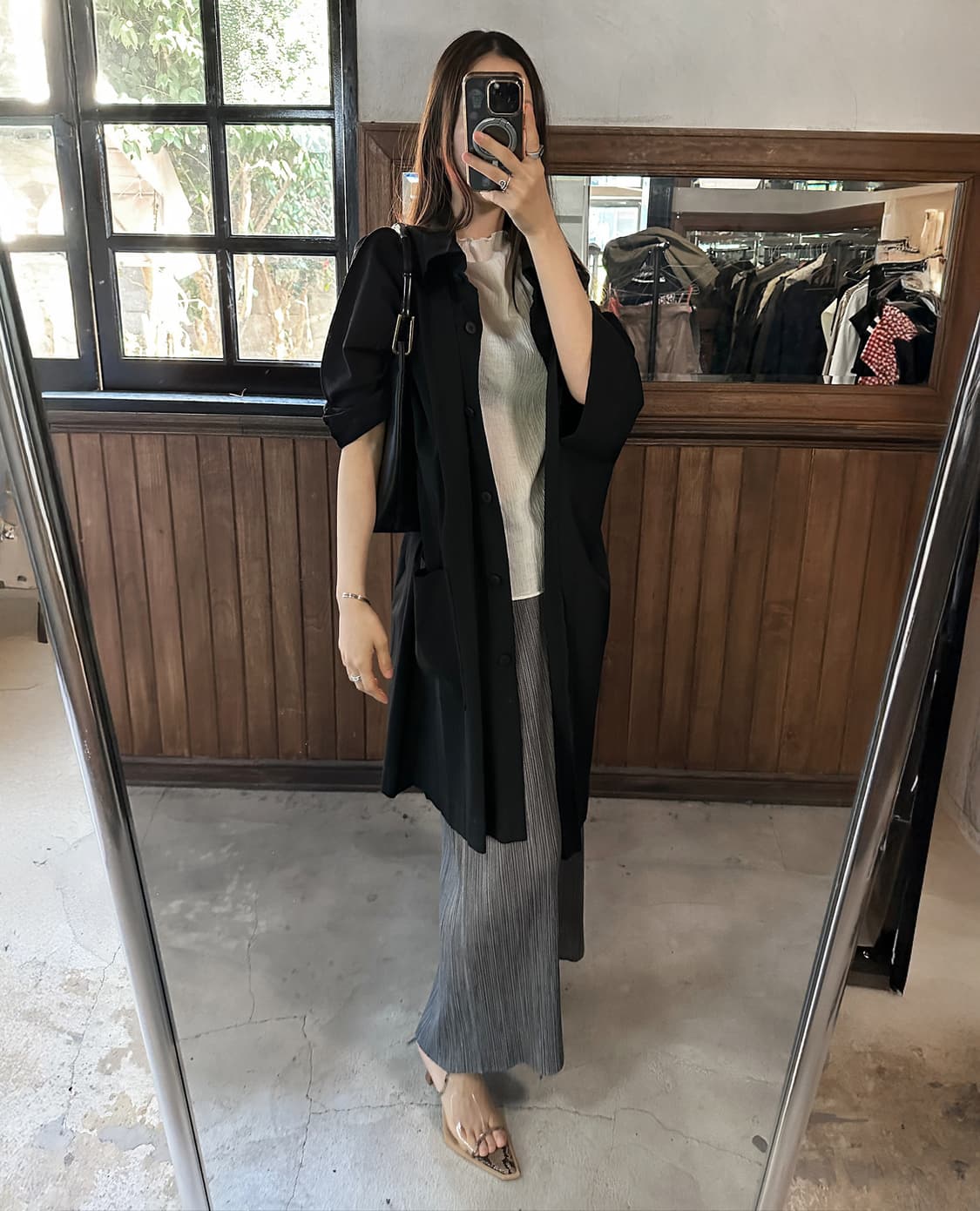 EVOL pointed wood heel mules 상품이미지9