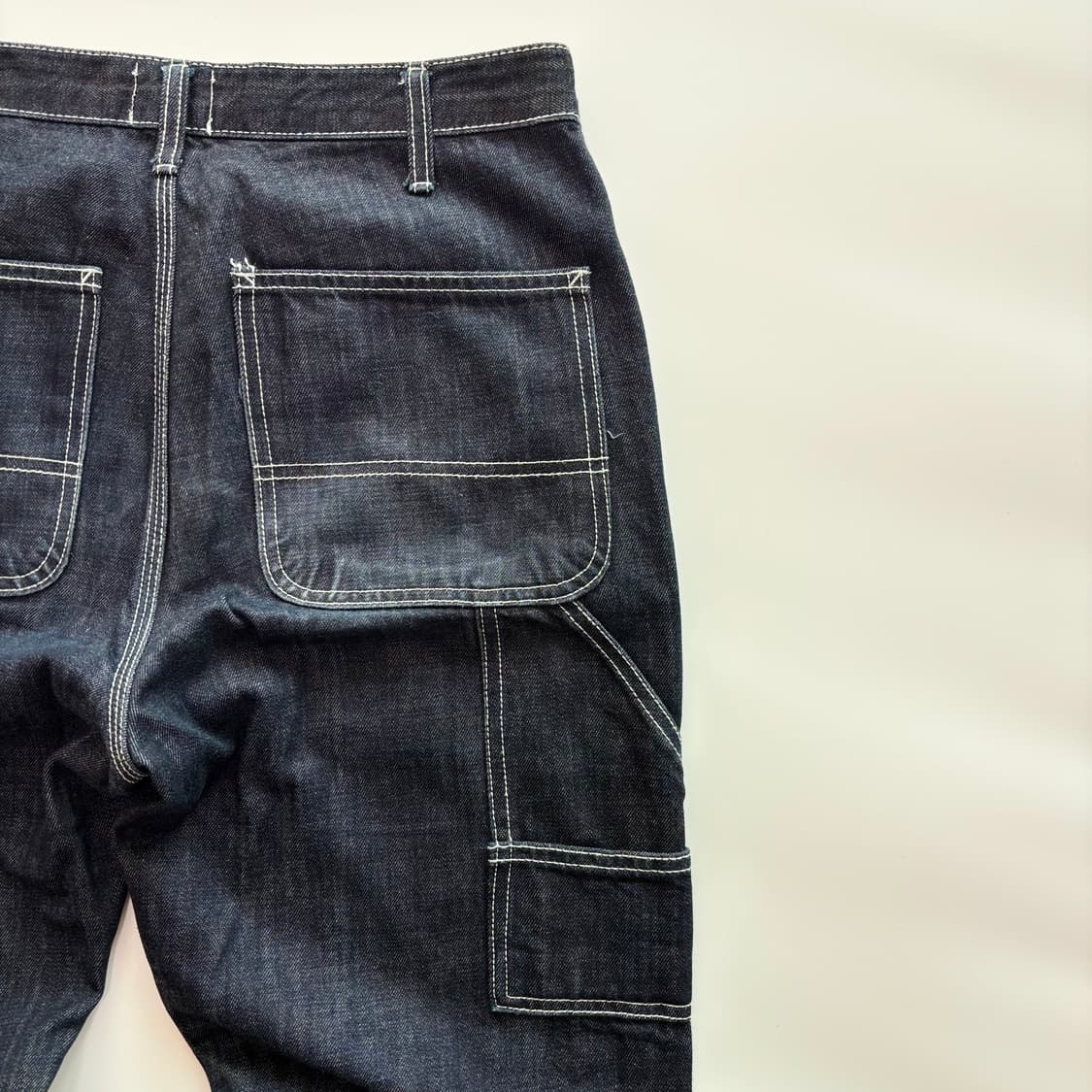 빈티지 콘트라스트 스티치 카펜터 데님 팬츠 상품이미지6