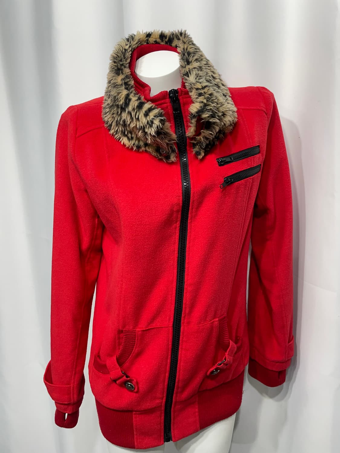 🎸레드 레오파드 퍼 자켓🎸 상품이미지5