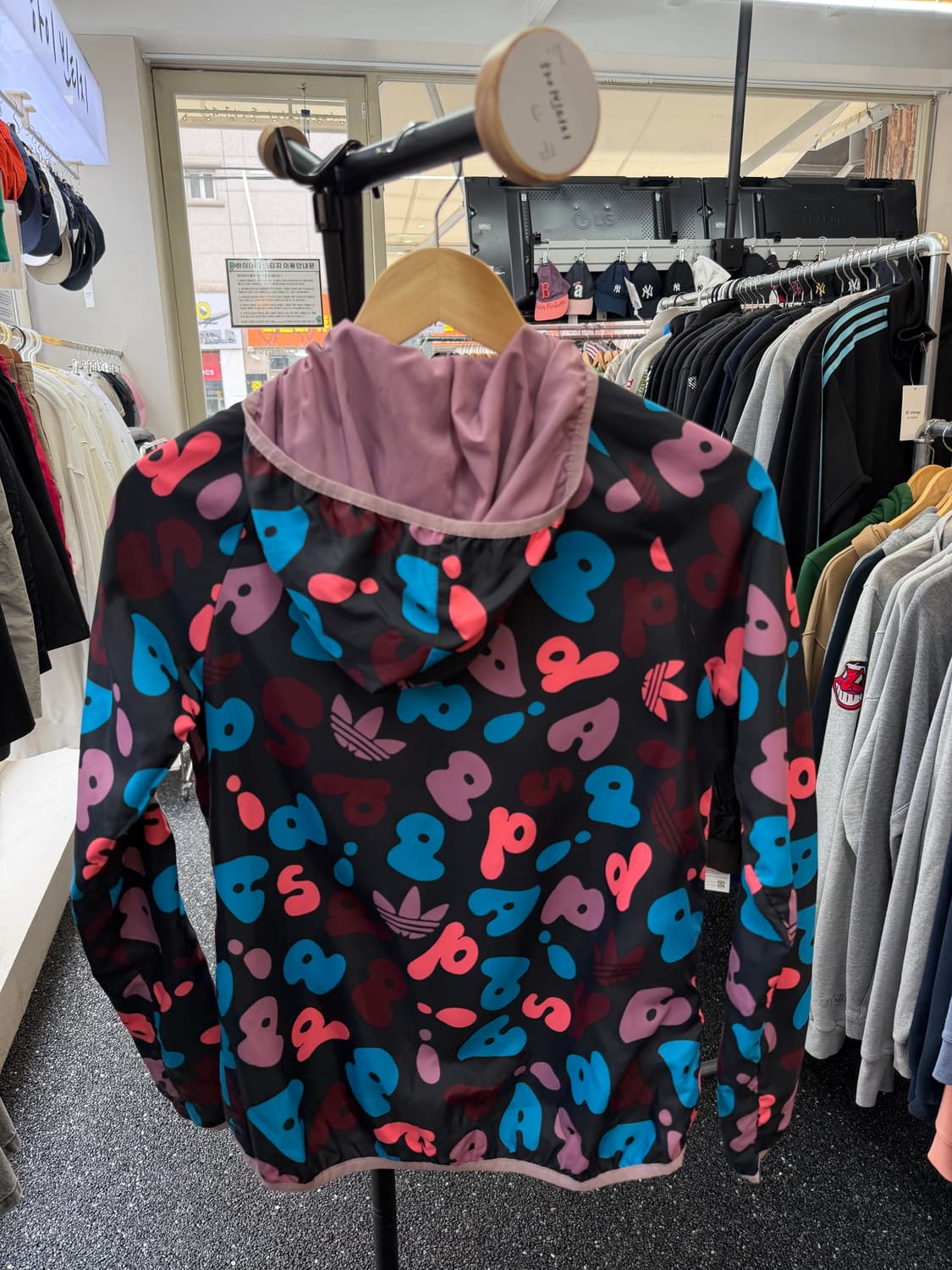 아디다스 패턴 바람막이 리버서블 상품이미지4