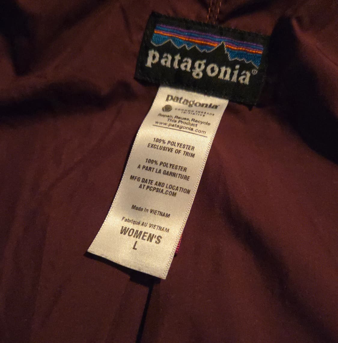 (L)파타고니아 W 퍼플 후디 신칠라 플리스 상품이미지4