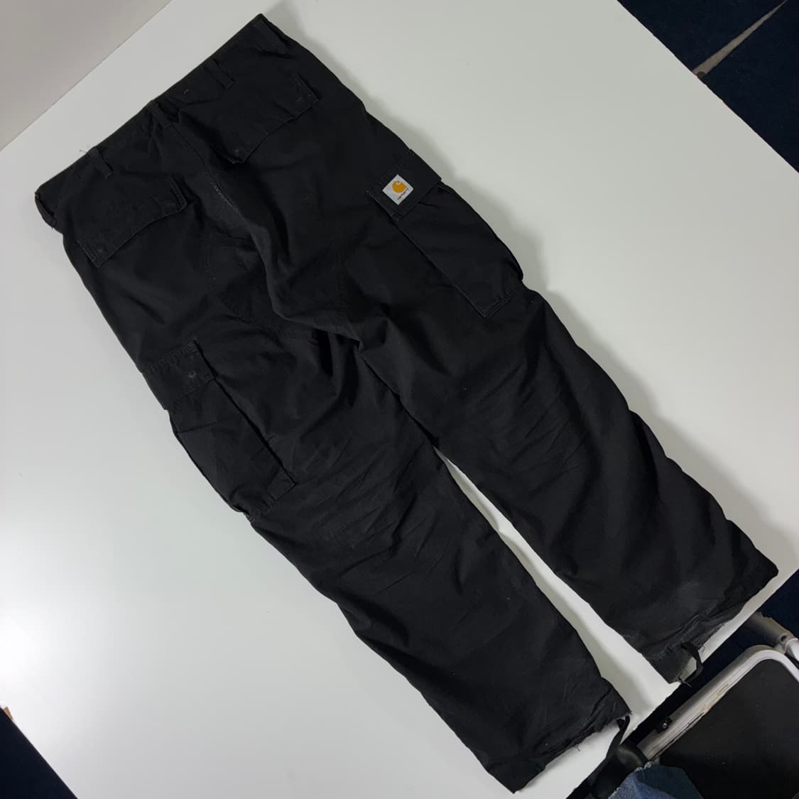 Carhartt  칼하트 wip 레귤러 블랙 카고 팬츠 상품이미지2