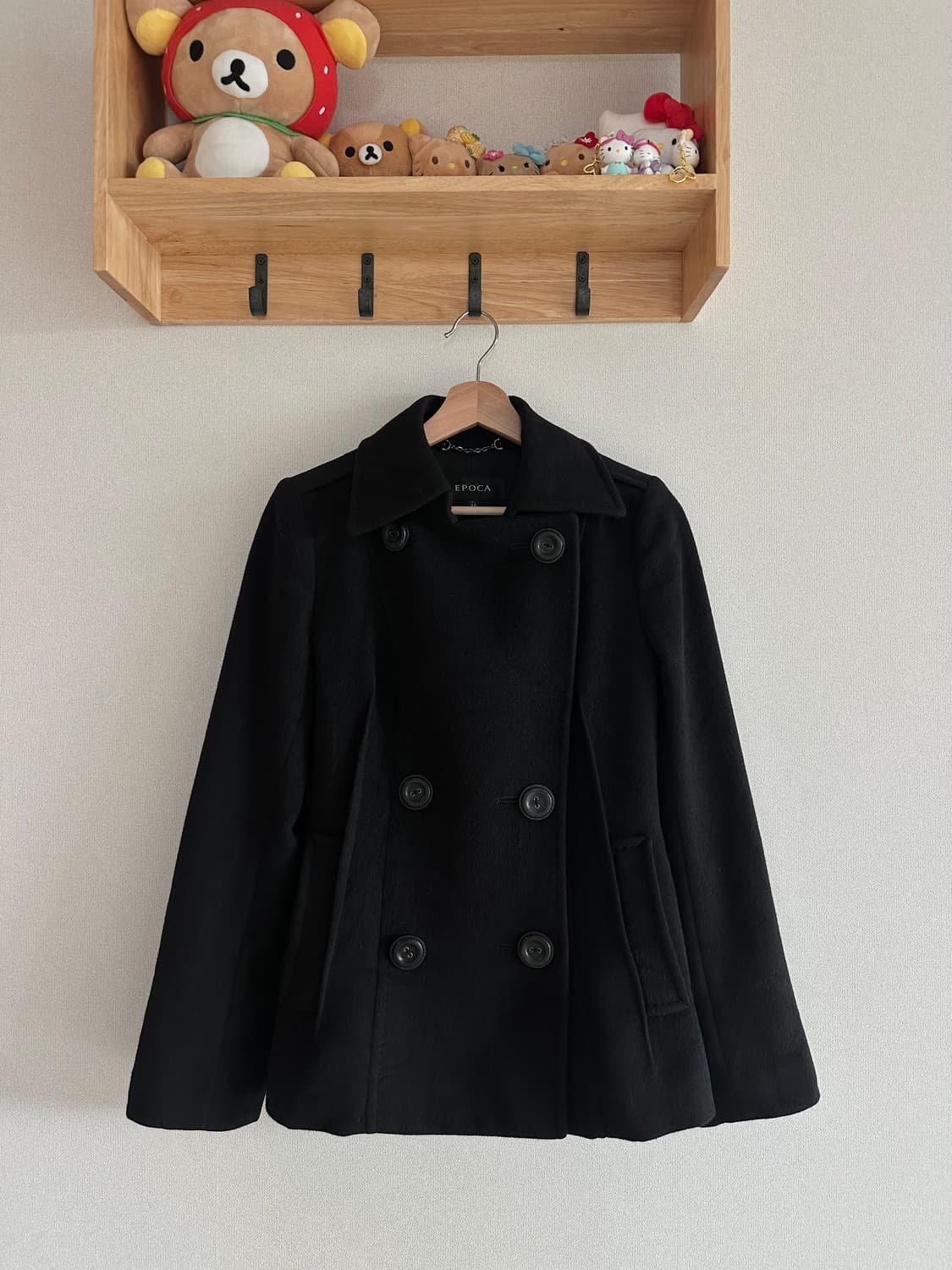 epoca 블랙 일본맛 버튼 숏코트 자켓 상품이미지1