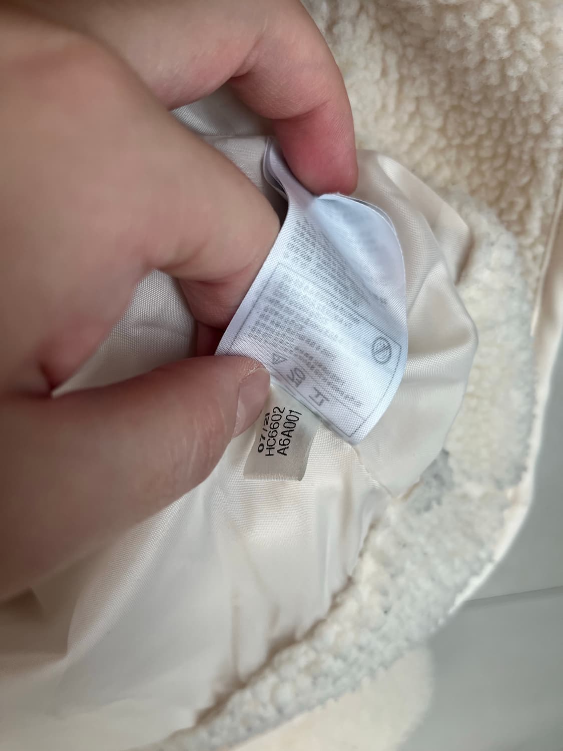 아디다스 쉐르파 후리스 자켓 아이보리/골드 (M) 상품이미지7