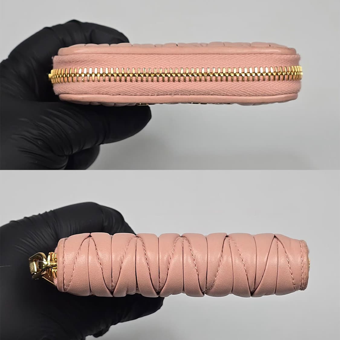 미우미우 마테라쎄 집어라운드 동전 카드 지갑 상품이미지6