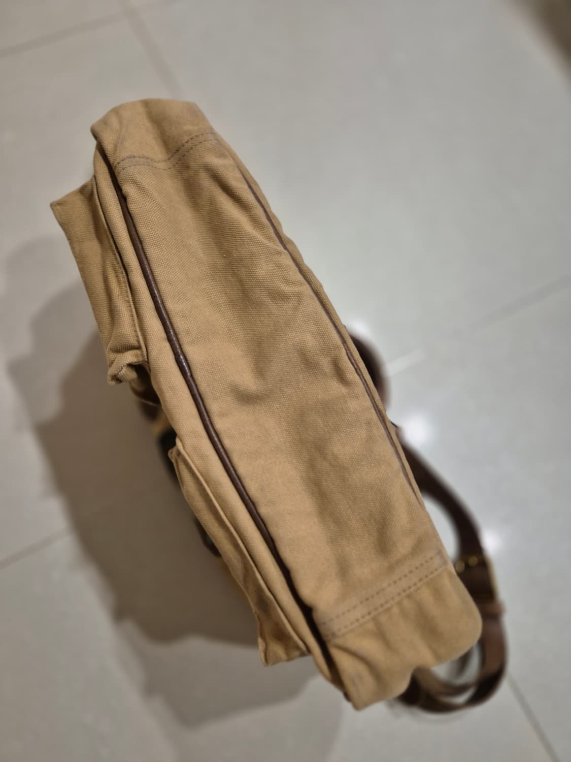 RRL 레더트림 캔버스 브리프케이스 상품이미지4