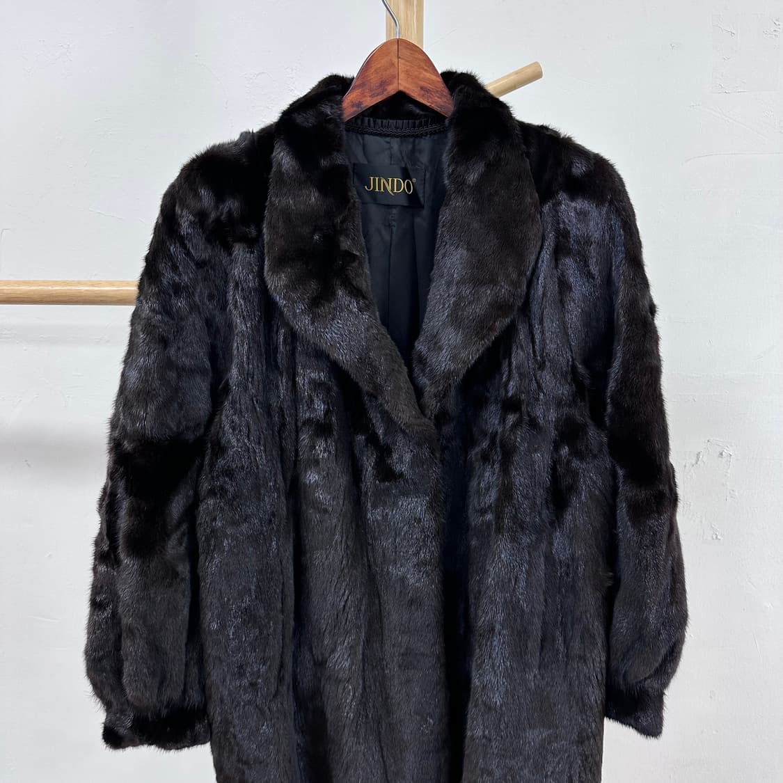 진도 JINDO 블랙그라마 밍크 코트 94-106-165 J26 상품이미지2
