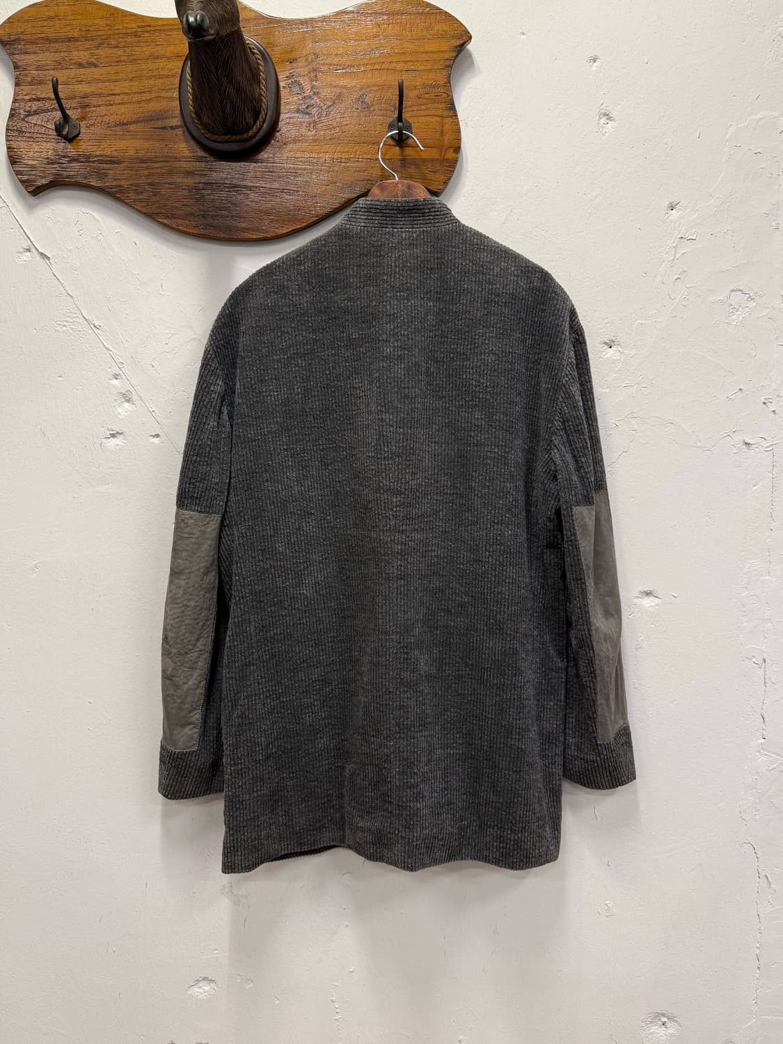 L) ISSEY MIYAKE MEN Wool Ribbed Stand Co 상품이미지5