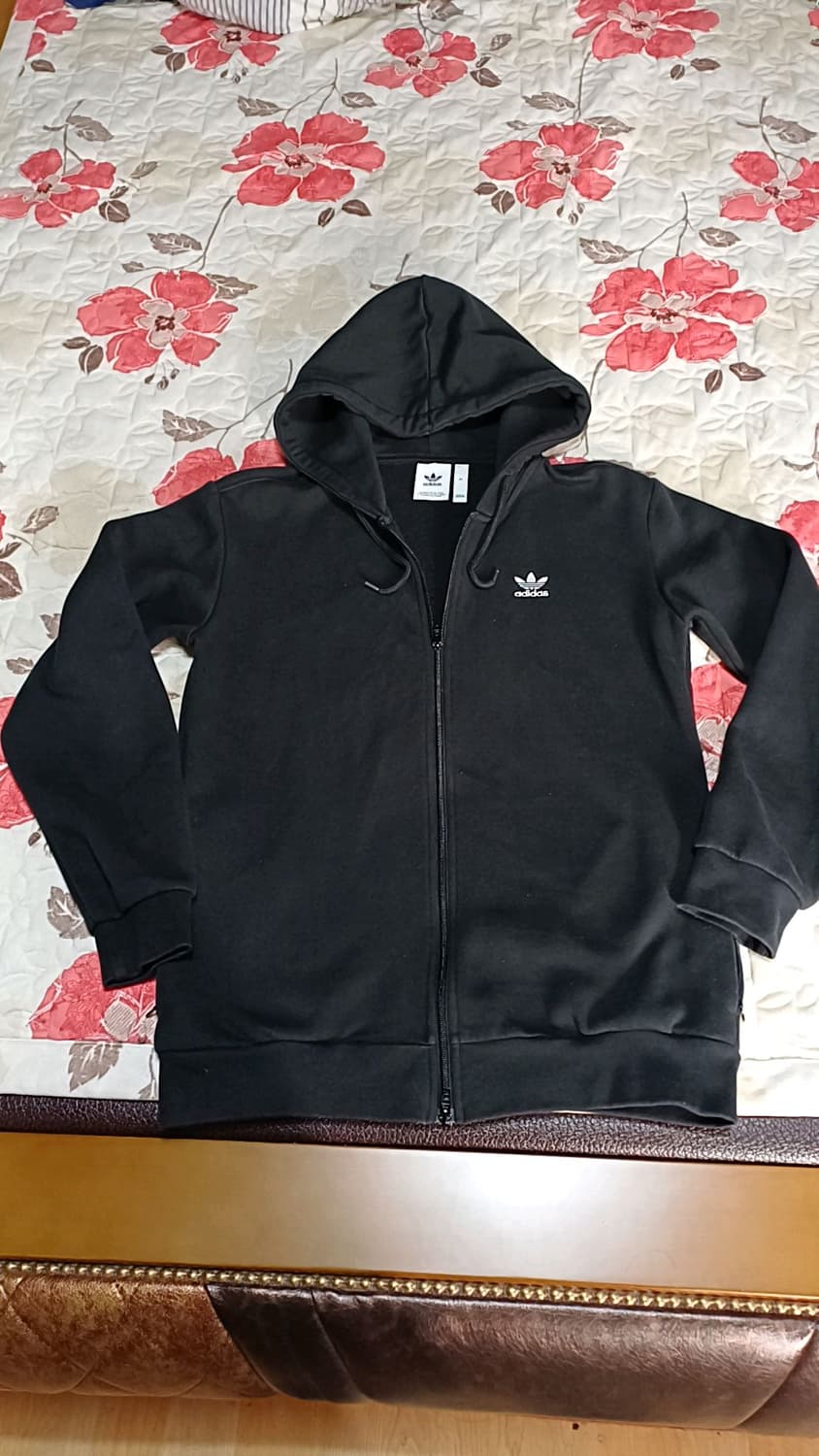 아디다스 기모후드집업 실측100 가슴55 기장71 상품이미지1