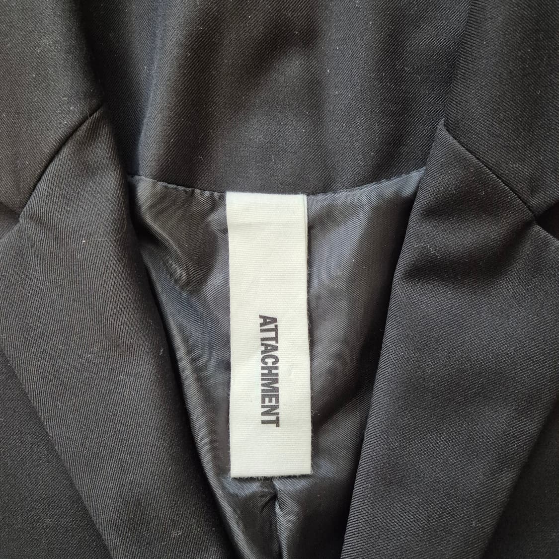 [L] ATTACHMENT 어태치먼트 블랙 테일러드 블레이저 코트 상품이미지2