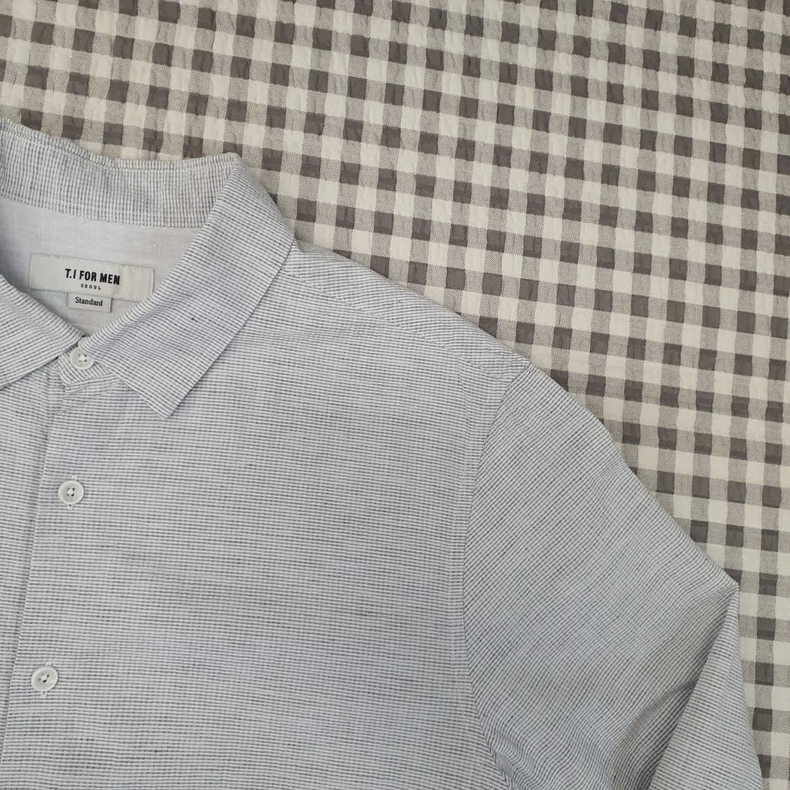 티아이포맨 시어스커 긴소매 셔츠 남자95 상품이미지3