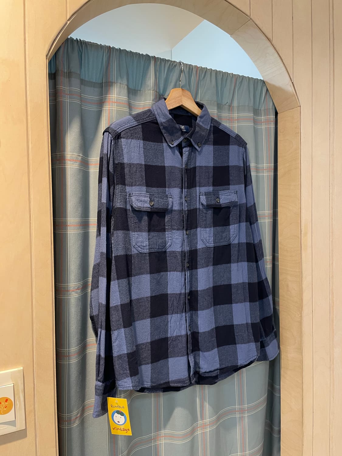 일본빈티지 워크포켓셔츠 (L) 상품이미지2