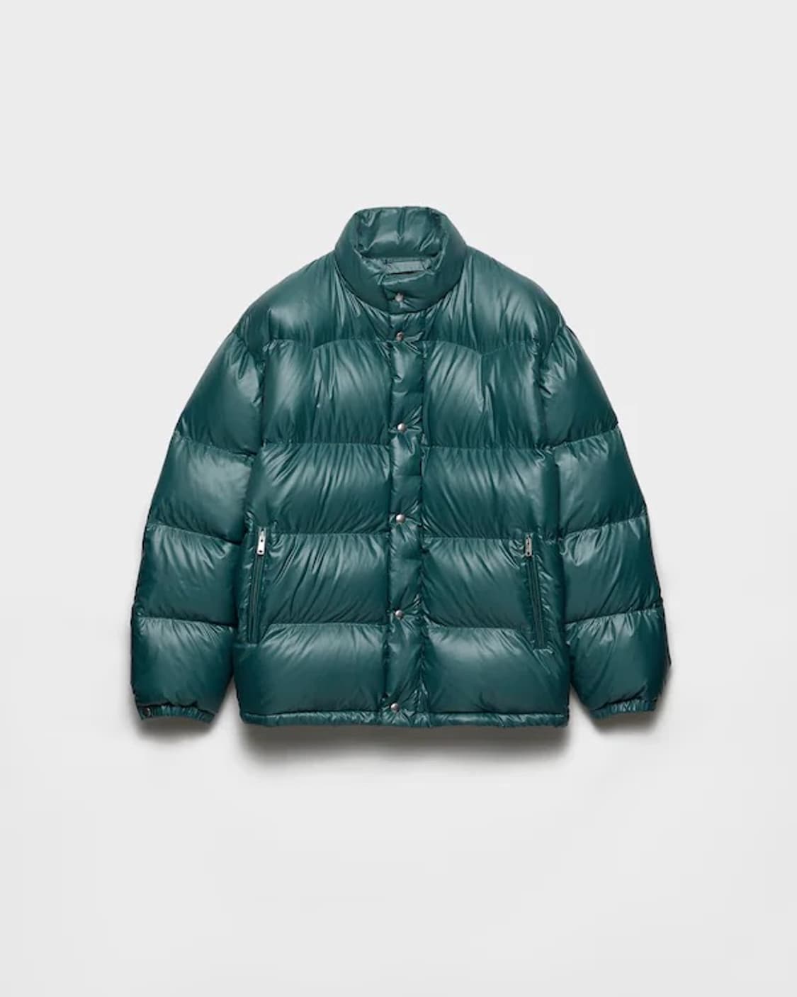 (새제품) 프라다 PRADA 중량 리나일론 다운 재킷 L 상품이미지1