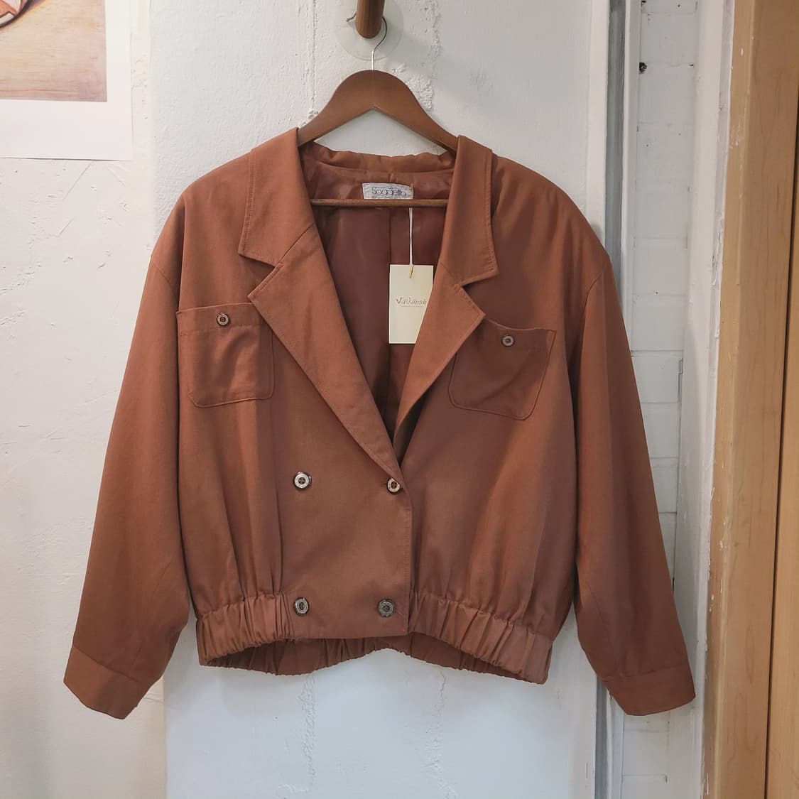 Soggetto 브라운 오버핏 블루종(made in Japan) 상품이미지3