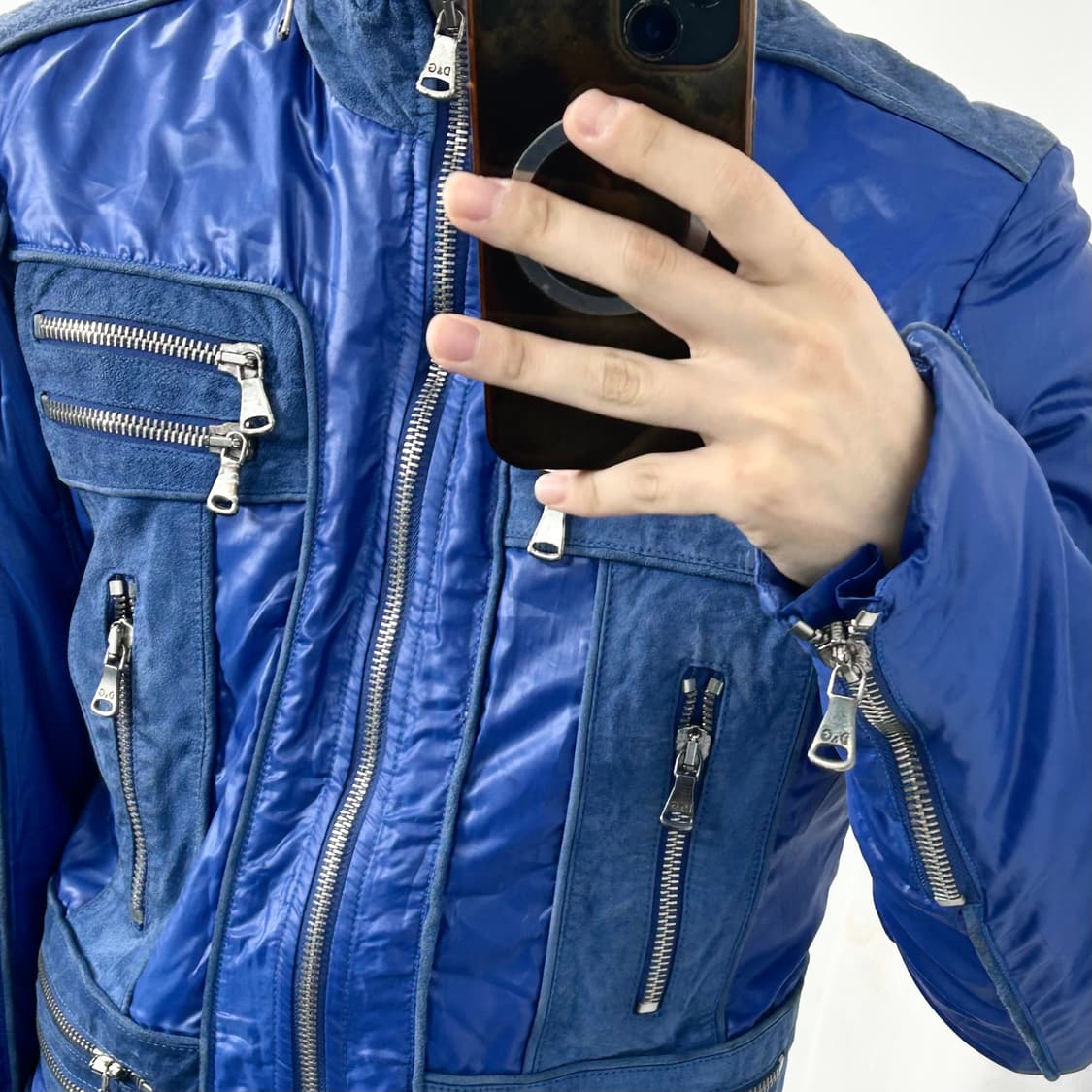 돌체앤가바나 07AW 멀티지퍼 램스킨 점퍼 자켓 상품이미지4