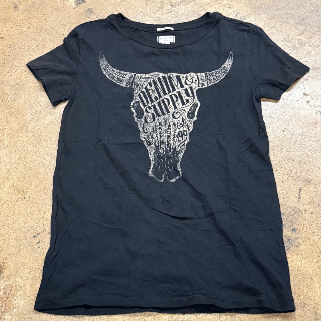 폴로 데님앤서플라이 블랙 반팔 티셔츠 상품이미지2