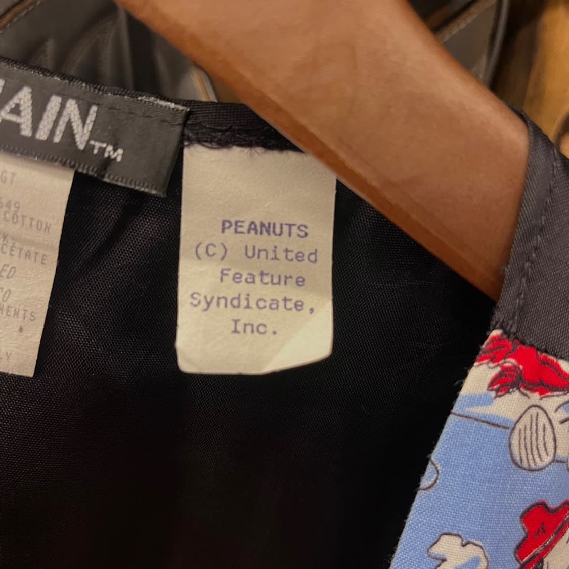 90s 111Main 스누피 프린팅 클래식 베스트 N000 상품이미지7