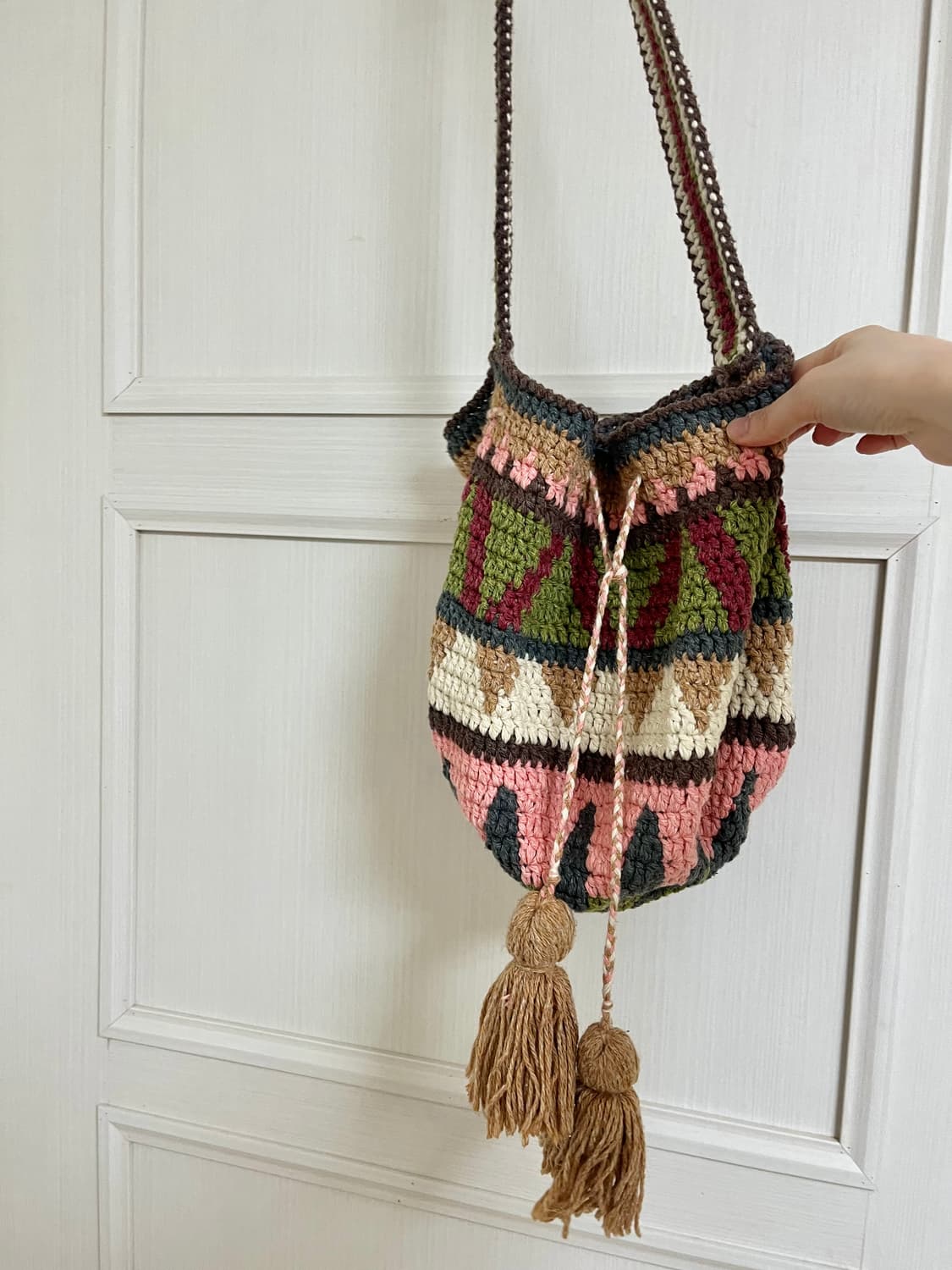 울100 핸드메이드 모칠라백 크로스백 복조리 가방 상품이미지2