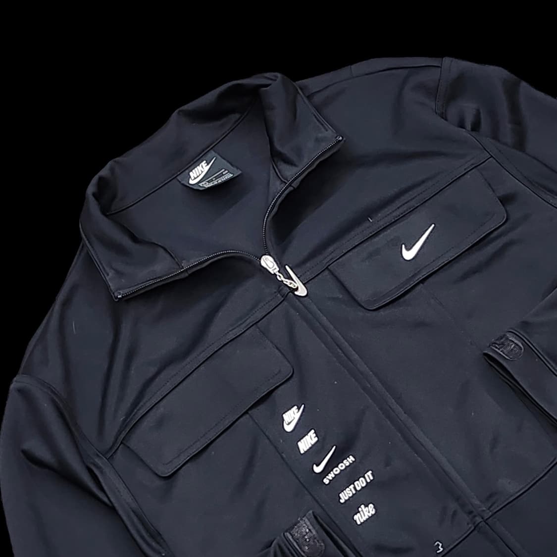 나이키 스우시 멀티로고 크롭 집업 트랙 자켓 상품이미지2