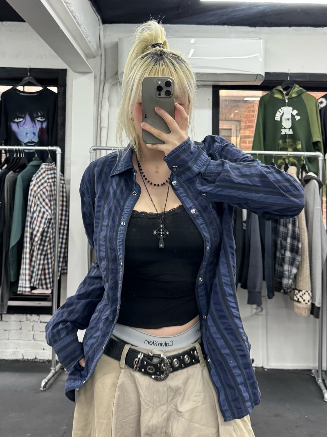 아르마니 익스체인지 스트라이프 셔츠 상품이미지2