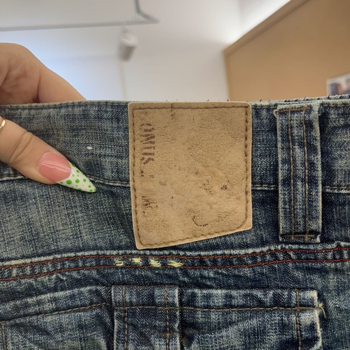 빈티지 아메카지 워싱 트러커 카고 데님팬츠 36인치 C09165 상품이미지5