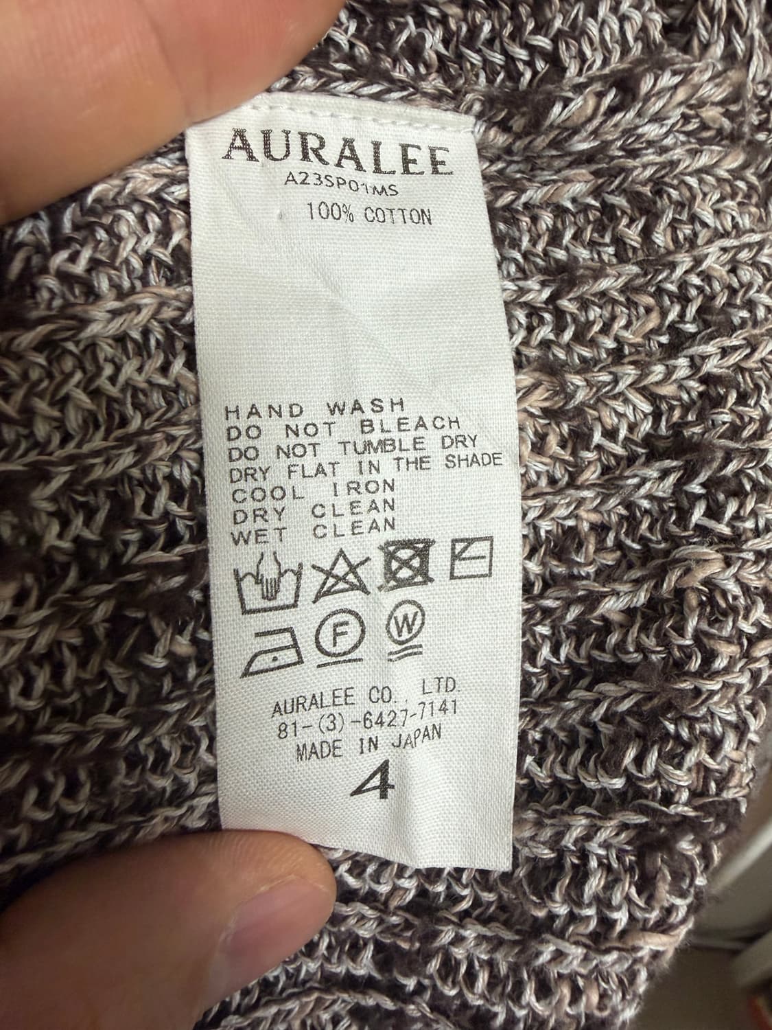 [4] Auralee 니트 상품이미지3