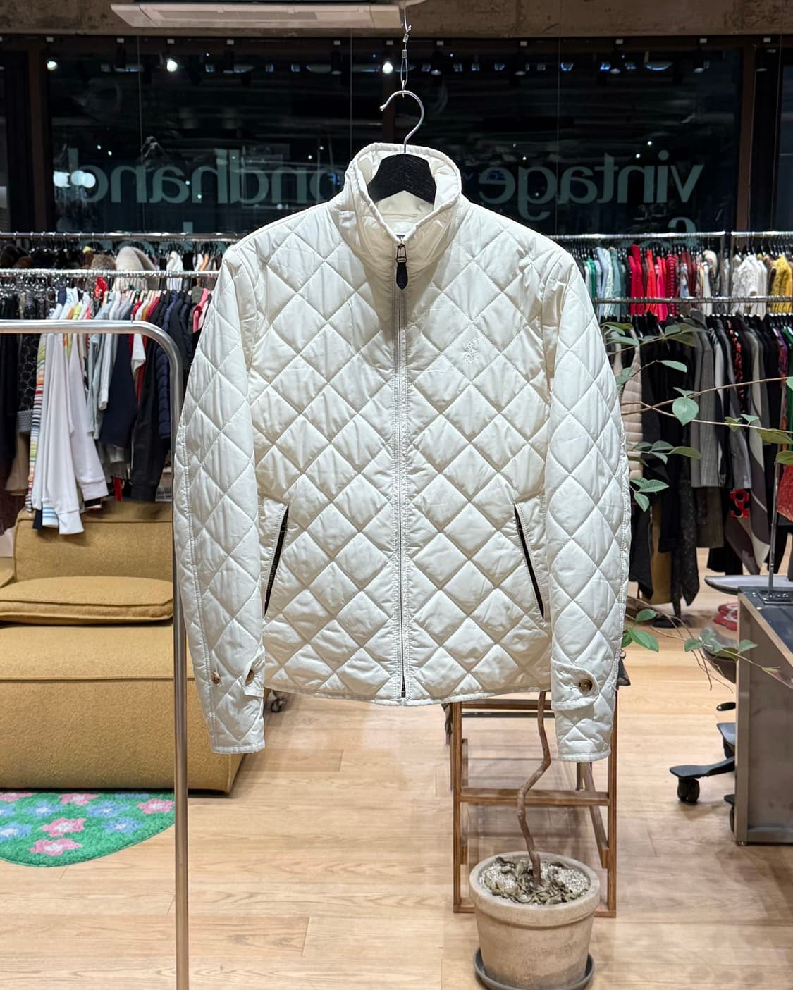 폴로 랄프로렌 화이트 퀼팅 자켓  상품이미지1