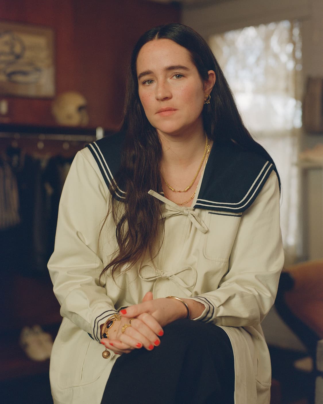 Bode 보디 세일러 코트 아이보리 상품이미지5