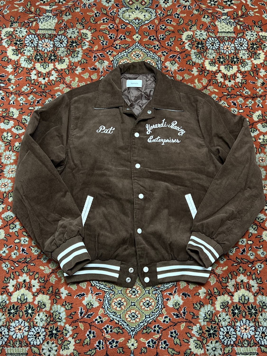 [FREE] 노마드 브라운 코듀로이 바시티 자켓 상품이미지1