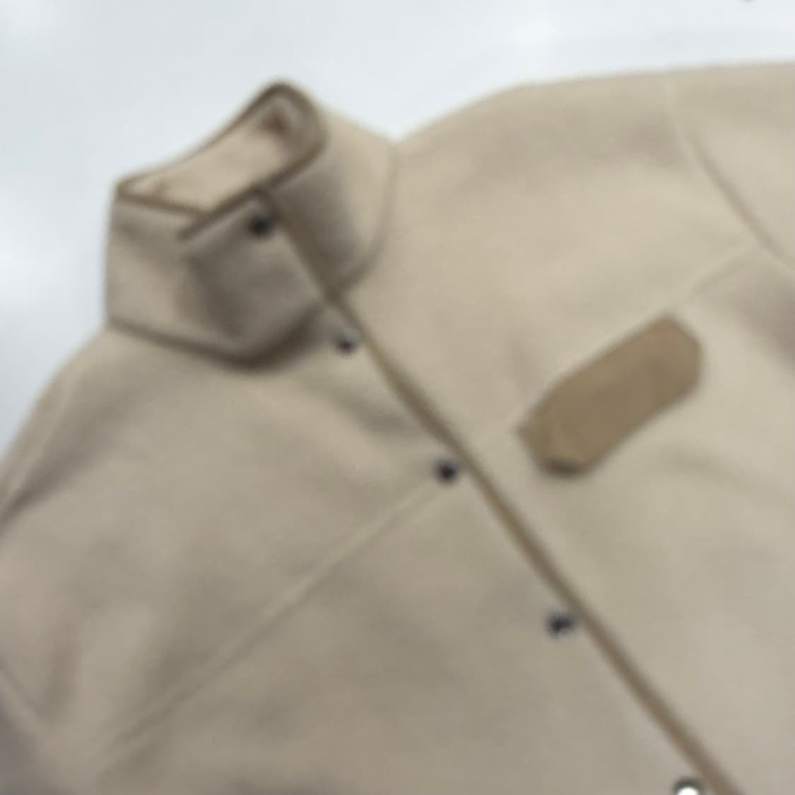[M] 노스페이스 화이트라벨 아이보리색 뽀글이 플리스 자켓 B934 상품이미지3