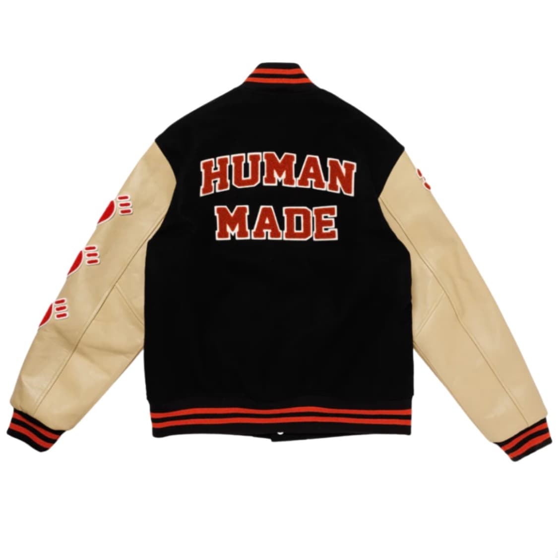 휴먼 메이드 바시티 자켓 블랙 상품이미지2