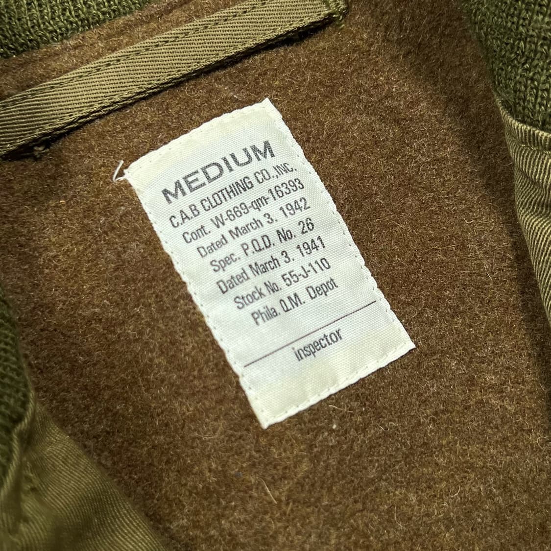 C.A.B Clothing 캡 클로딩 밀리터리 후기형 탱커 봄버 자켓 상품이미지6