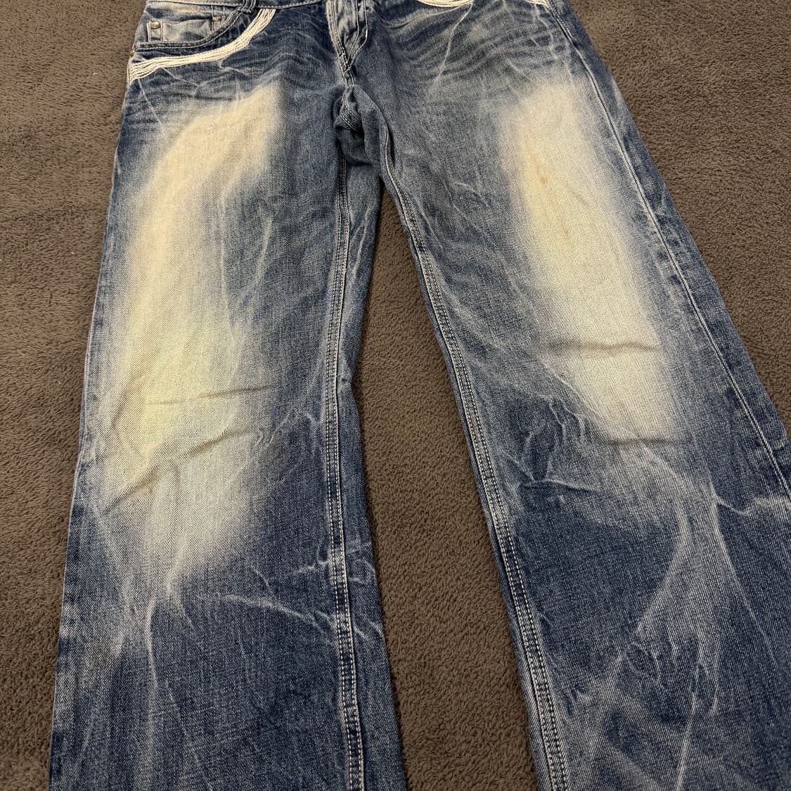 [정품/32] 에비수 락시크 펑크 워싱 데님 청바지 상품이미지6